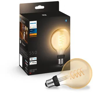 Philips Hue White E27 Einzelpack Globe G93 Filament 580lm