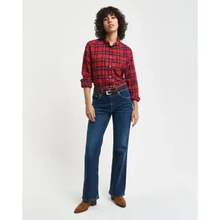 Gant für Damen. 4100237 Blaue Slim Fit Schlagjeans (25), Lässig, Baumwolle, Denim