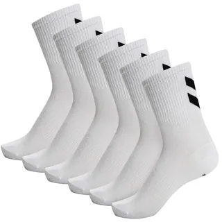 hummel hmlCHEVRON 6er Pack Socken Weiß 46-48