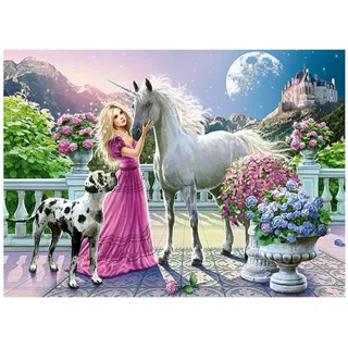 Castorland Puzzle Puzzle Mein Freund das Einhorn 300 Teile, Puzzleteile