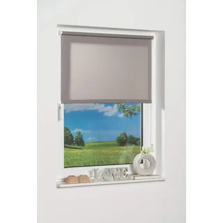 K-HOME Klemmfix-Minirollo 100 x 200 cm grau