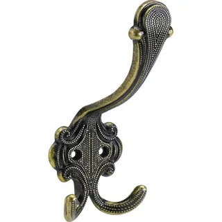 Hettich Garderobenhaken 5,8 x 14,5 x 7,0 cm Antik Gold