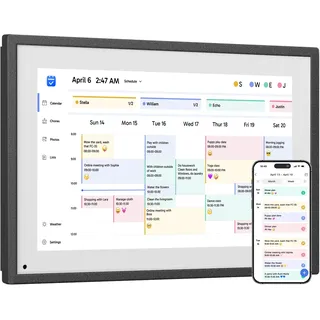 Dragon Touch Digitaler Kalender Familienplaner 10,1 Zoll Schwarz