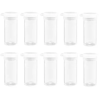 10 Stück Mini Salzstreuer Set für Unterwegs, 6g Salzstreuer Klein aus Kunststoff, Transparente Mini Gewürzstreuer mit Deckel, Tragbare Salz und Pfefferstreuer Klein für Reise, Camping, Picknick, BBQ