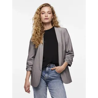 Pieces Damen Pcboss Noos 3/4 BLAZER Light Grey Melange XXL