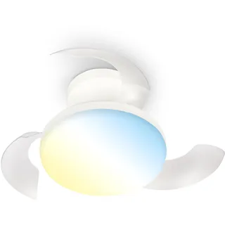 Briloner Deckenventilator 44 cm mit Licht Weiß
