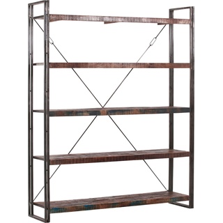 Regal GUTMANN FACTORY "Titan" Regale Gr. B/H/T: 160 cm x 200 cm x 40 cm, braun (antikfarben) Standregal Büroregal Standregale Regale im Industrial Design