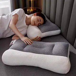 Nackenstützkissen, Ergonomisches Kissen Bei Schlafapnoe, Orthopädisches Kissen Für Tiefschlaf Und Schlafapnoe (weiß)