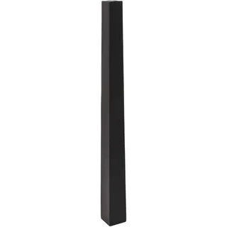 VIVANNO Kerzenhalter Kerzenständer Standkerzenhalter Obelisk Schwarz 120 cm | Moderner Bodenkerzenständer Matt, Nutzung als Bodenvase für Trockenblumen, inkl. abnehmbarer Metallplatte, 120x11x11 cm