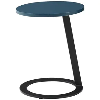 JVmoebel Couchtisch Runder Beistelltisch in Blau aus Holz und Metall von JAFRA (Packung), Made in Europa blau
