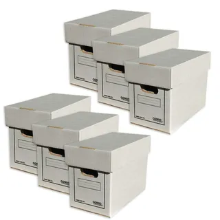 Comic Concept 6X Comic Box (kurz) mit Deckel stapelbar Karton NEU