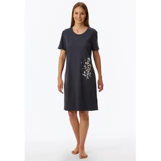 SCHIESSER Nachthemd Floral Blau 42