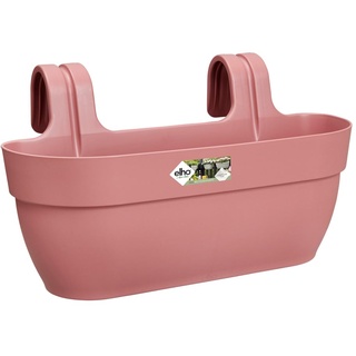 elho Vibia Campana Easy Hanger L 46 - Übertopf für Balkon & Außen - Ø 46.0 x H 26.5 cm - Rosa/Puderrosa