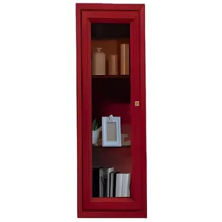 JVmoebel Wandregal Luxus Artdéco Regal mit Flügeltür und hochwertiger Verarbeitung, 1-tlg., Made in Europa rot
