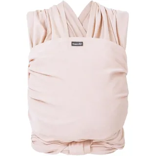 Hoppediz Elastisches Babytragetuch ab Geburt, Creme 5,40 m | Ergonomisches Tragetuch für frühgeborene und neugeborene Babys bis 9 kg, inkl. Anleitung