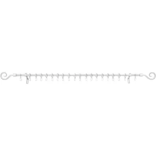 Lichtblick Gardinenstangen Set Kringel  Ø 16 mm 130 - 240 cm silber