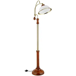 Relaxdays Stehlampe Jugendstil 4000 lm Braun