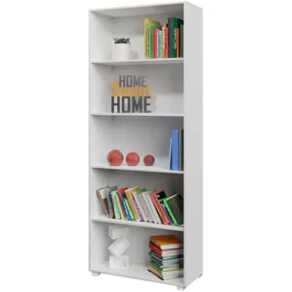 DEUBA Bücherregal 60 x 190 x 28 cm Weiß