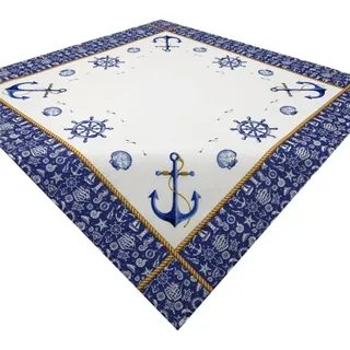 Brilliant Tischdecke Druckdecke / Maritim / Frühling / Mitteldecke / 85x85cm, Motiv
