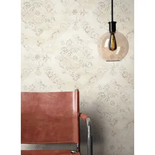 Newroom Vliestapete Milan Beige Tapete Barocktapete Ornament,Prunk, Beige Tapete Barock Ornament - Barocktapete Gold Glamour Modern Prunk für Wohnzimmer Schlafzimmer Flur, modern beige