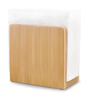 Serviettenhalter Holz,für 16,5 x 16,5 cm Servietten(Stehend) | Serviettenspender,Retro Serviettenständer,Servietten Halter Halterung,Napkin Holder,für Küche,Cocktail,Restaurant,Outdoor
