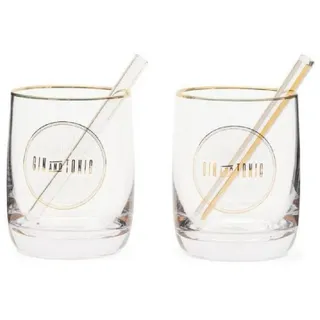 Riviera Maison Rivièra Maison Gin & Le Club Gin & 2er-Set - Transparent - 353 ml