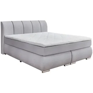 SUN GARDEN Boxspringbett 180 x 200 cm H3 Grau