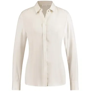 Gerry Weber Damen Langarmbluse aus Cupro Langarm, Manschette Bluse Bluse Langarm unifarben - 46