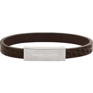 Emporio Armani Herren-Armband Leder/Edelstahl braun EGS3251040