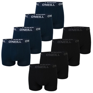 O'Neill Herren Boxershort Uni Sport Boxer S M L XL XXL 95% Baumwolle - 4er 6er 8er Multipack in S 8er Pack