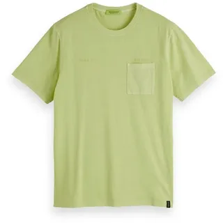 Scotch & Soda T-Shirt Scotch & Soda Herren T-Shirt Washed Crewneck 155411 grün M (48)