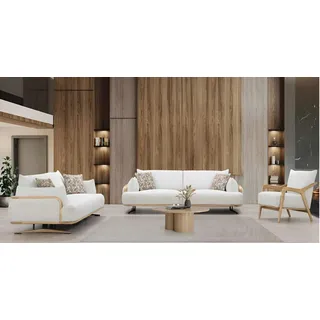Modernes Sofa und Sessel Set im skandinavischen Stil für Wohnzimmer stilvolle