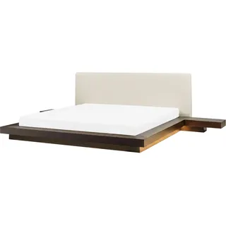 Beliani Zen 160 x 200 cm Dunkle Esche