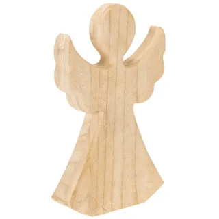 Florists Products Weihnachtsmann Elegante Dekofigur Engel aus Holz für festliche Wohnakzente