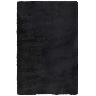 vidaXL Teppich Shaggy Hochflor NAVARRA Schwarz 130x200 cm Polyester