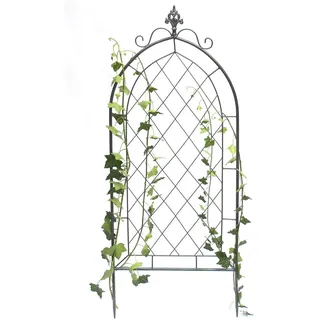 DanDiBo Ambiente Rankhilfe Metall Rankgitter 120 x 0,5 cm Grau