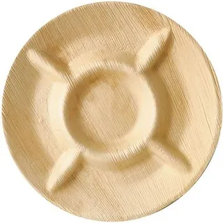 Papstar Teller Palmblatt 5-geteilt Ø 24,5 cm 36 St.
