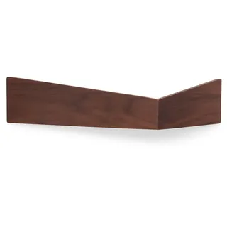 Woodendot Wandregal, Walnuss, Holz, Dreieckig, 45.5x10x15 cm, FSC 100%, Wohnzimmer, Regale, Wandregale