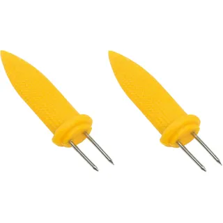 2x Maiskolbenhalter 6,5cm für Maiskolben grillen Spieße Stocher BBQ Grillzubehör