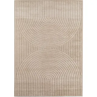 KADIMA DESIGN ENGADIN Kurzflorteppich 160 x 230 cm Beige