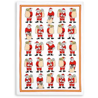 KRACHT, Geschirrtuch 100% Baumwolle, Druckmotiv Nikolaus, Format 45/70