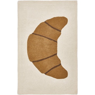 OYOY - Croissant Kinderteppich 120 x 75 cm, braun