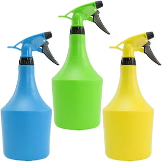 com-four® 3x Blumensprüher - Sprühflasche zur Bewässerung von Pflanzen - Wassersprühflasche zum Wasserzerstäuben und zur Schädlingsbekämpfung [Auswahl variiert]