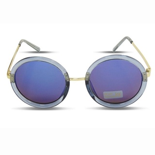 Sonia Originelli Sonnenbrille Sonnenbrille Verspiegelt Rund Damen Trend Sommer Onesize blau