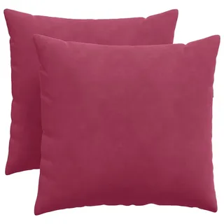 vidaXL Sofakissen 50 x 50 cm Weinrot