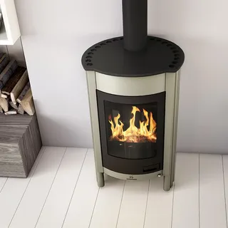 HS FLAMINGO Kaminofen MASTERFLAMME Medie I - oliv - Grün