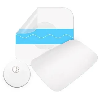 55 Stück Freestyle Libre 3 & 3 Plus Pflaster, Sport Patch für Freestyle Libre 3 & 3 Plus Sensor, transparent ohne Kleber in der Mitte, selbstklebend