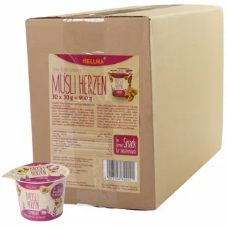Hellma Müsli-Herzen Cranberry Müsli 30x 30,0 g, 30 St.