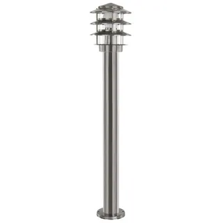 Grafner Wegeleuchte Edelstahl 80,0 cm ohne Leuchtmittel silber