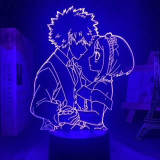 3D-LED-Lampe aus Acryl, Motiv: Anime My Hero Academia Katsuki Bakugo für Kinderzimmer, Dekoration, Nachtlicht, Tischlampe, Geschenk, 16 Farben, mit Fernbedienung